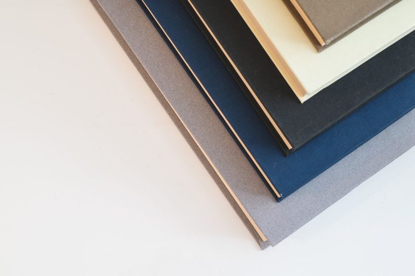 Sheet of paper being folded to test grain direction